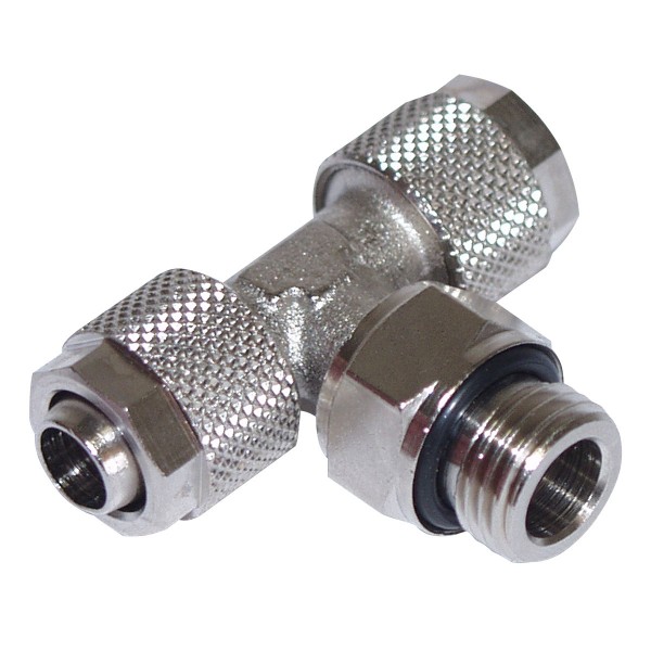 Connection G1/4 inch to 2x 10/8 mm (8x1) - T-Splitter
